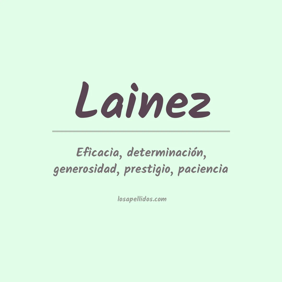 Apellido Laínez