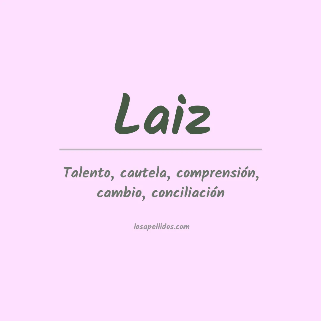 Apellido Laiz