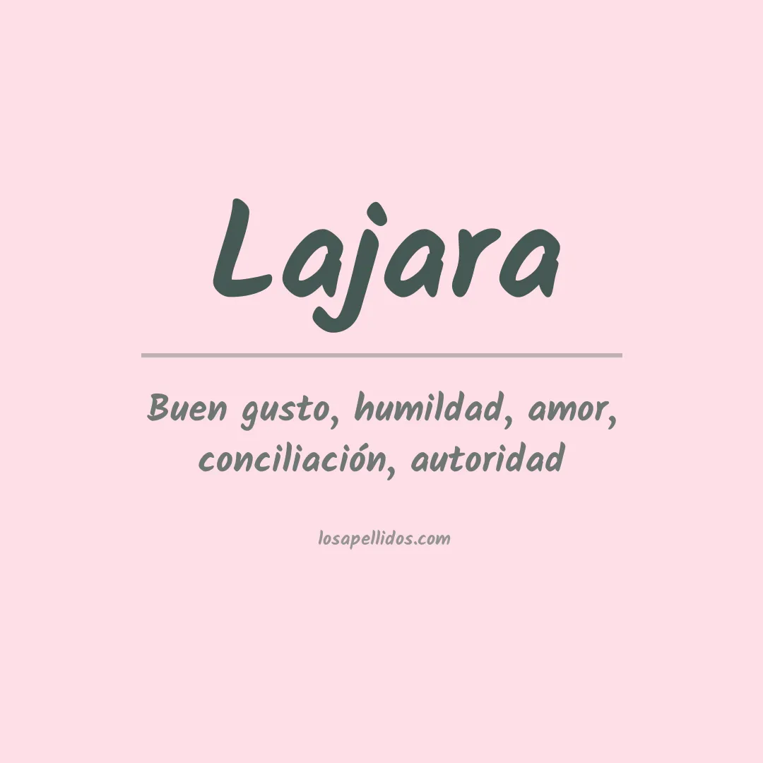 Apellido Lajara