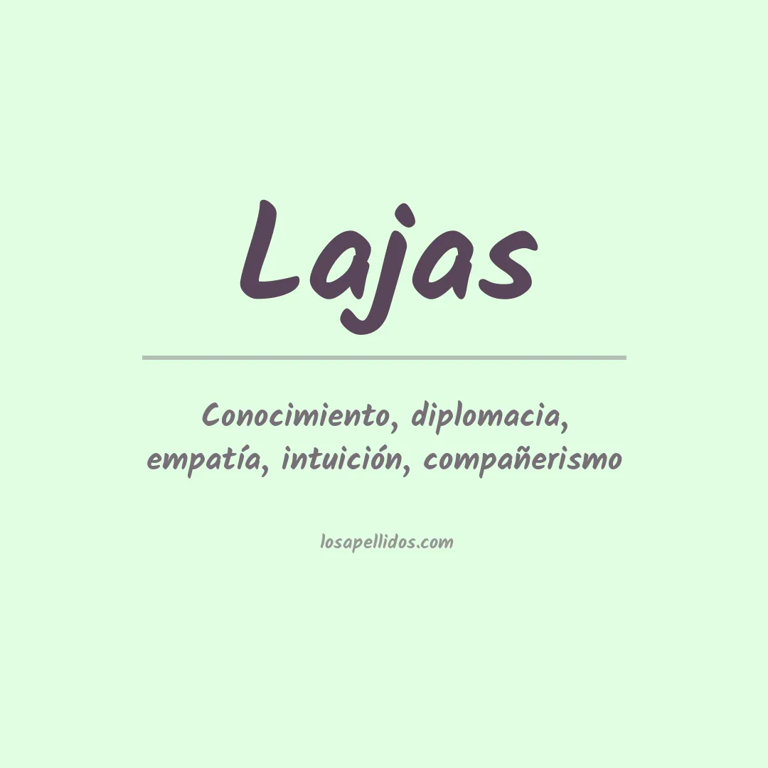 Apellido Lajas