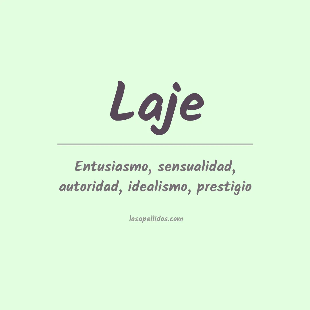 Apellido Laje