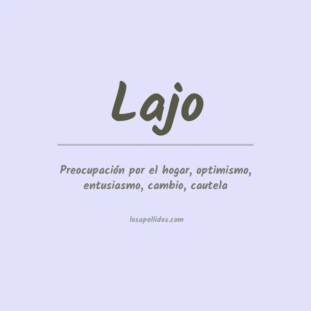 Apellido Lajo
