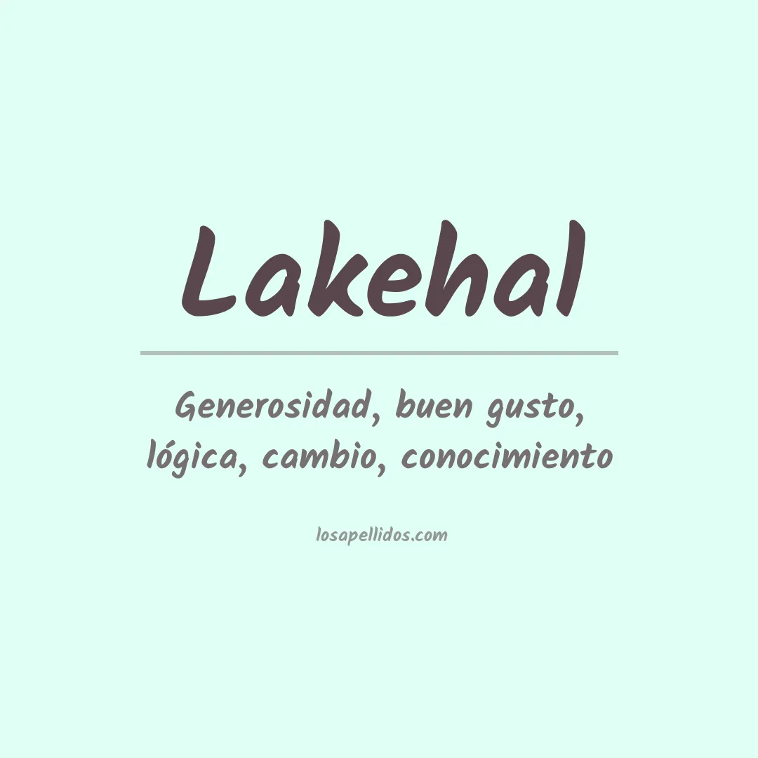 Apellido Lakehal