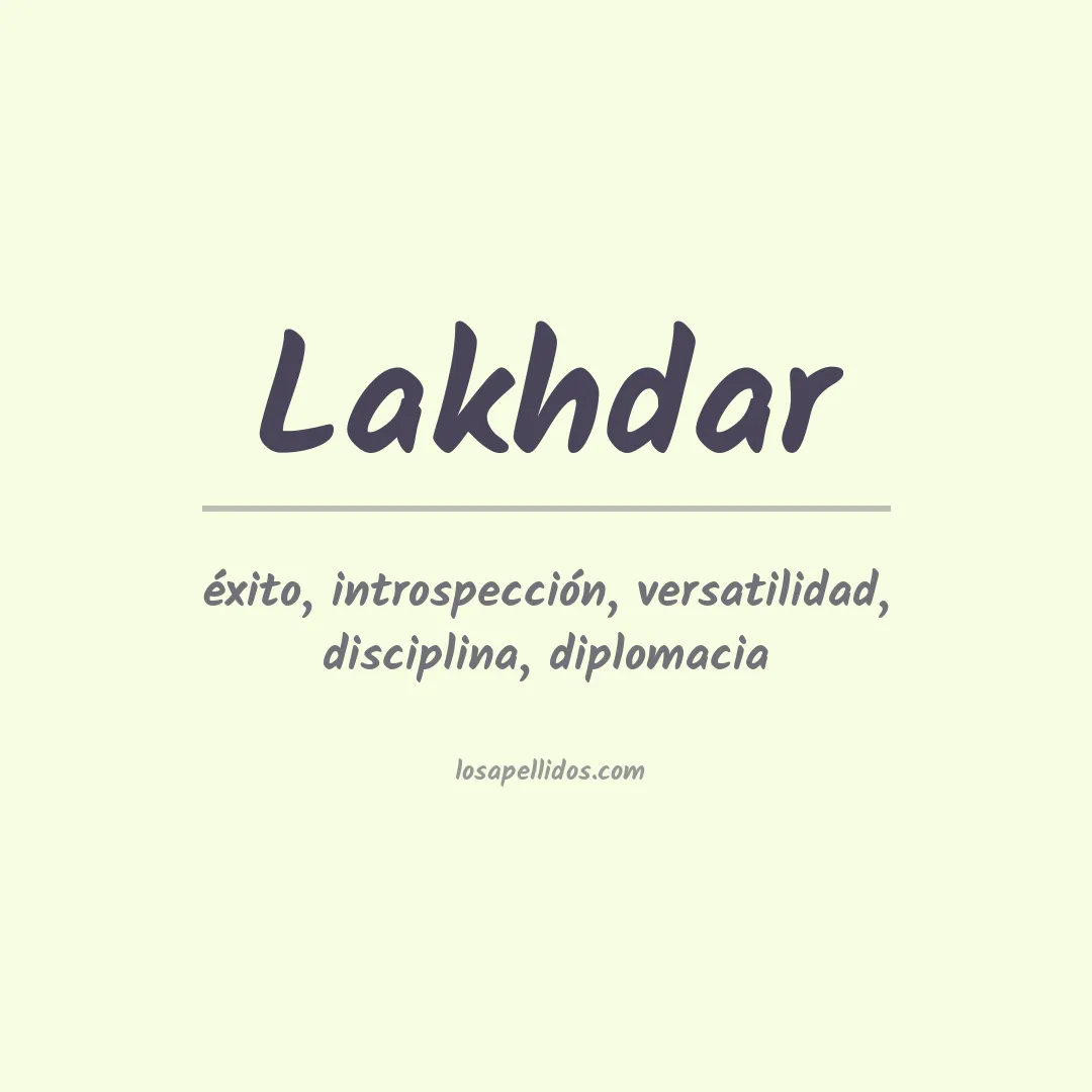 Apellido Lakhdar