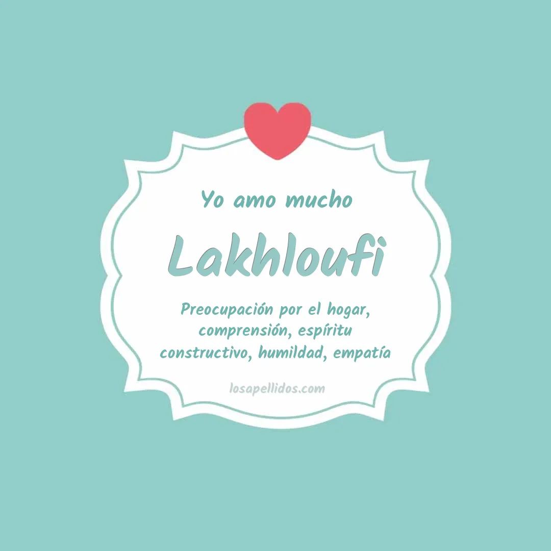 Yo amo mucho Lakhloufi