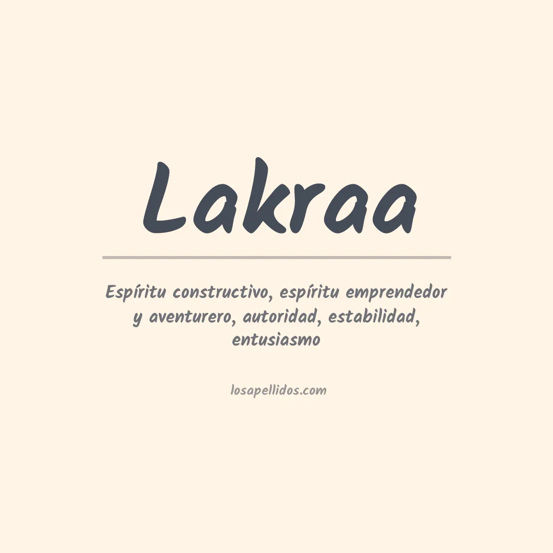 Apellido Lakraa