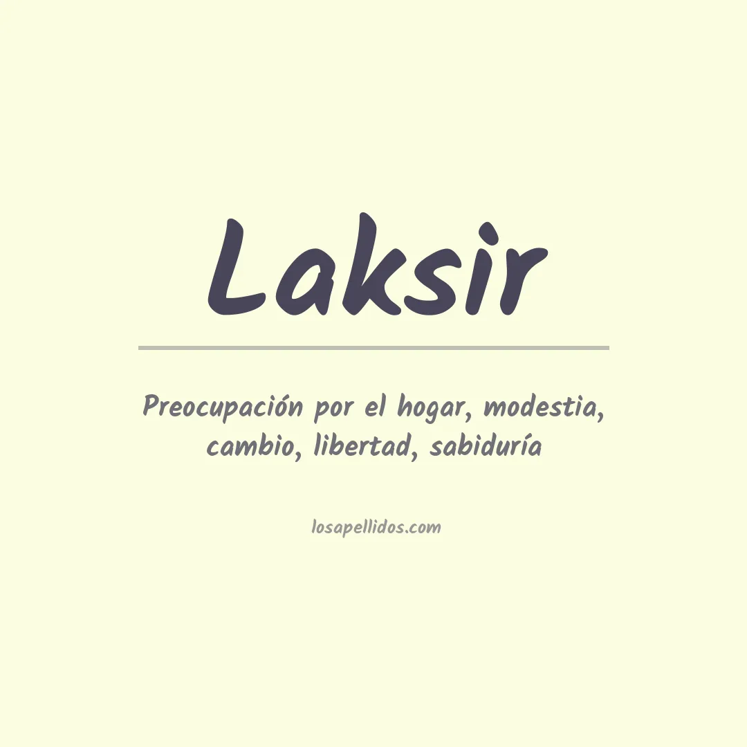 Apellido Laksir