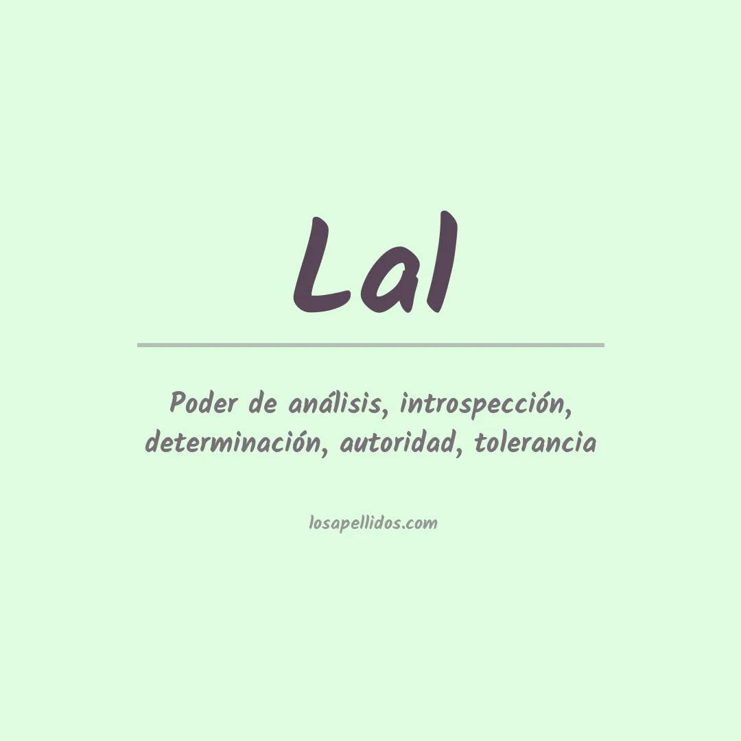 Apellido Lal