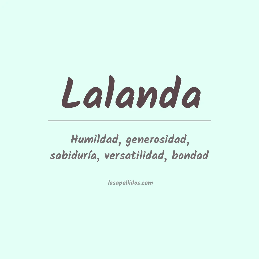 Apellido Lalanda