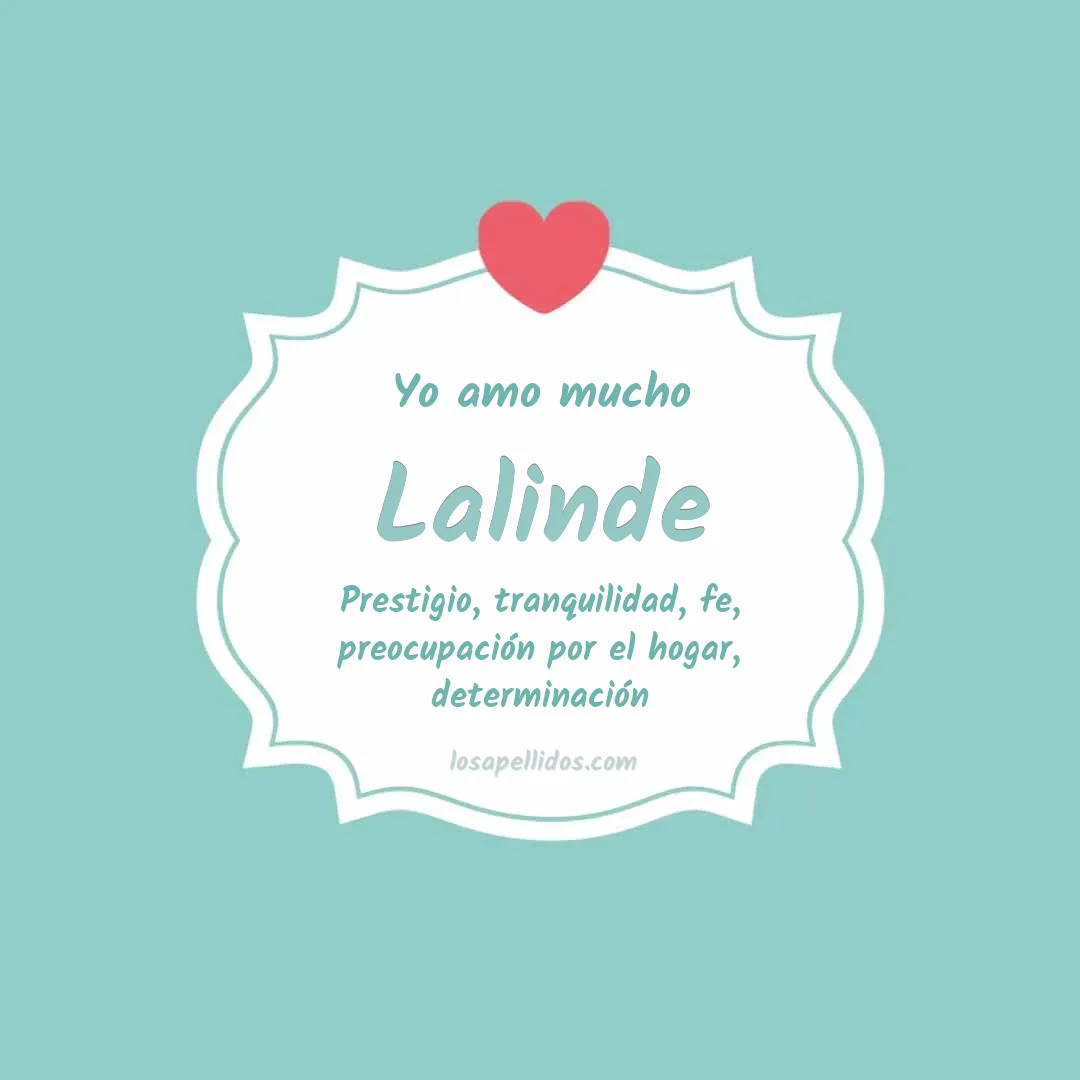 Yo amo mucho Lalinde