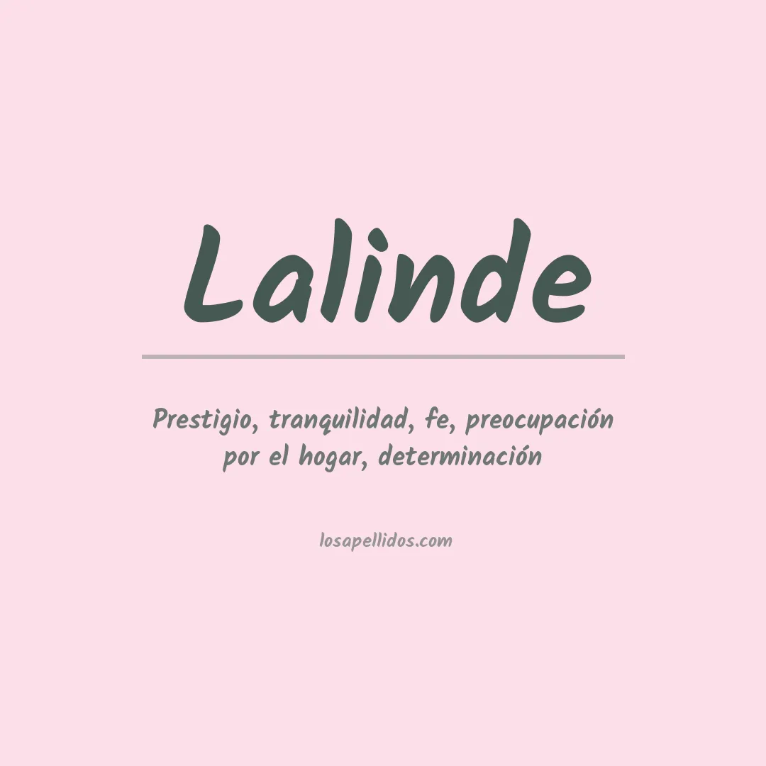 Apellido Lalinde