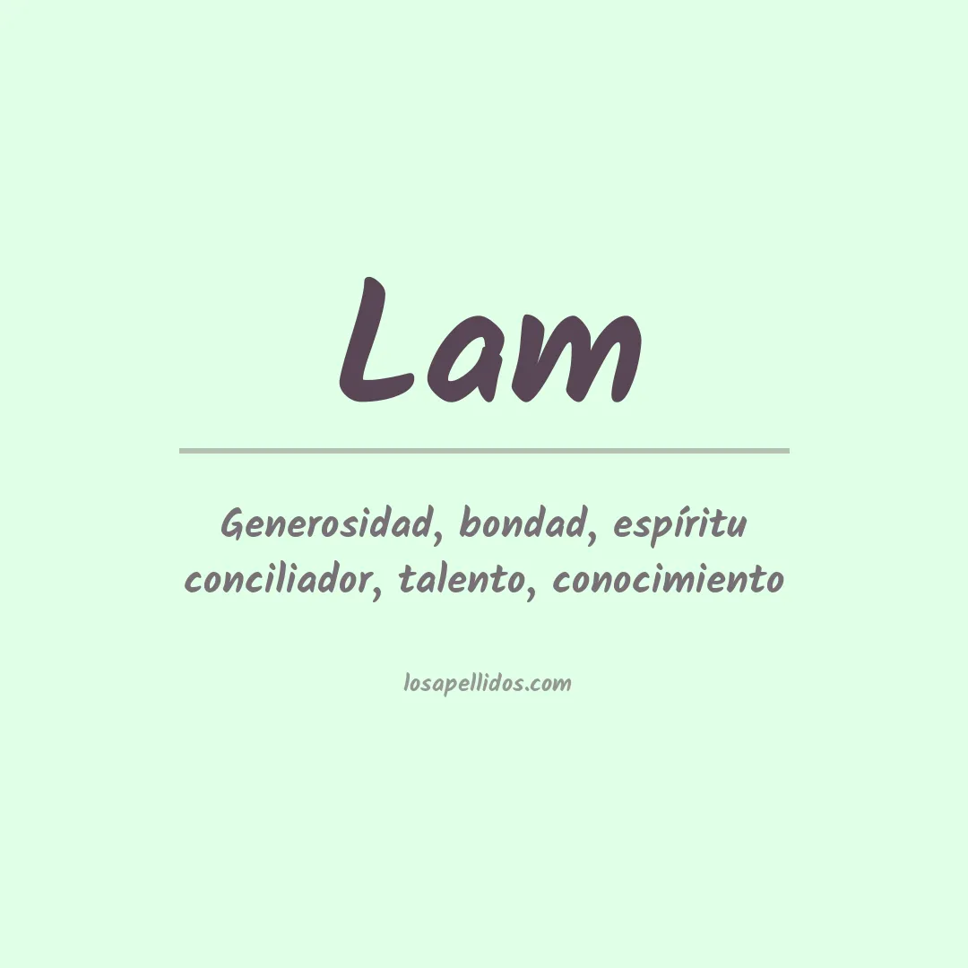 Apellido Lam