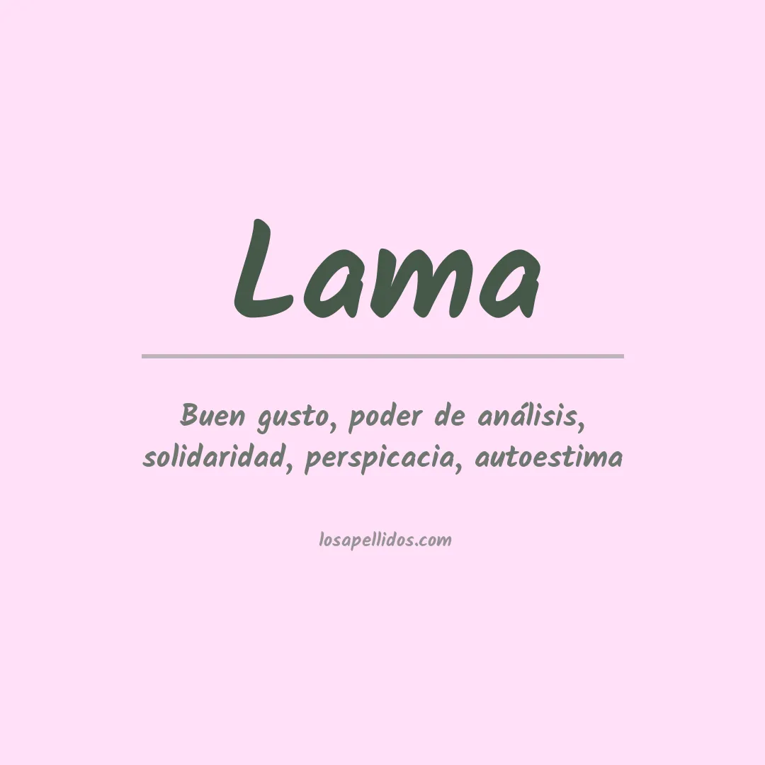 Apellido Lama