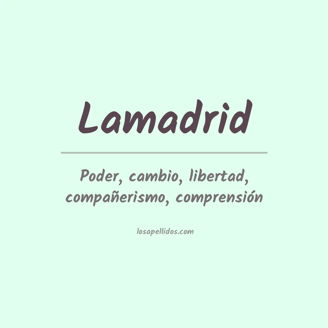 Apellido Lamadrid
