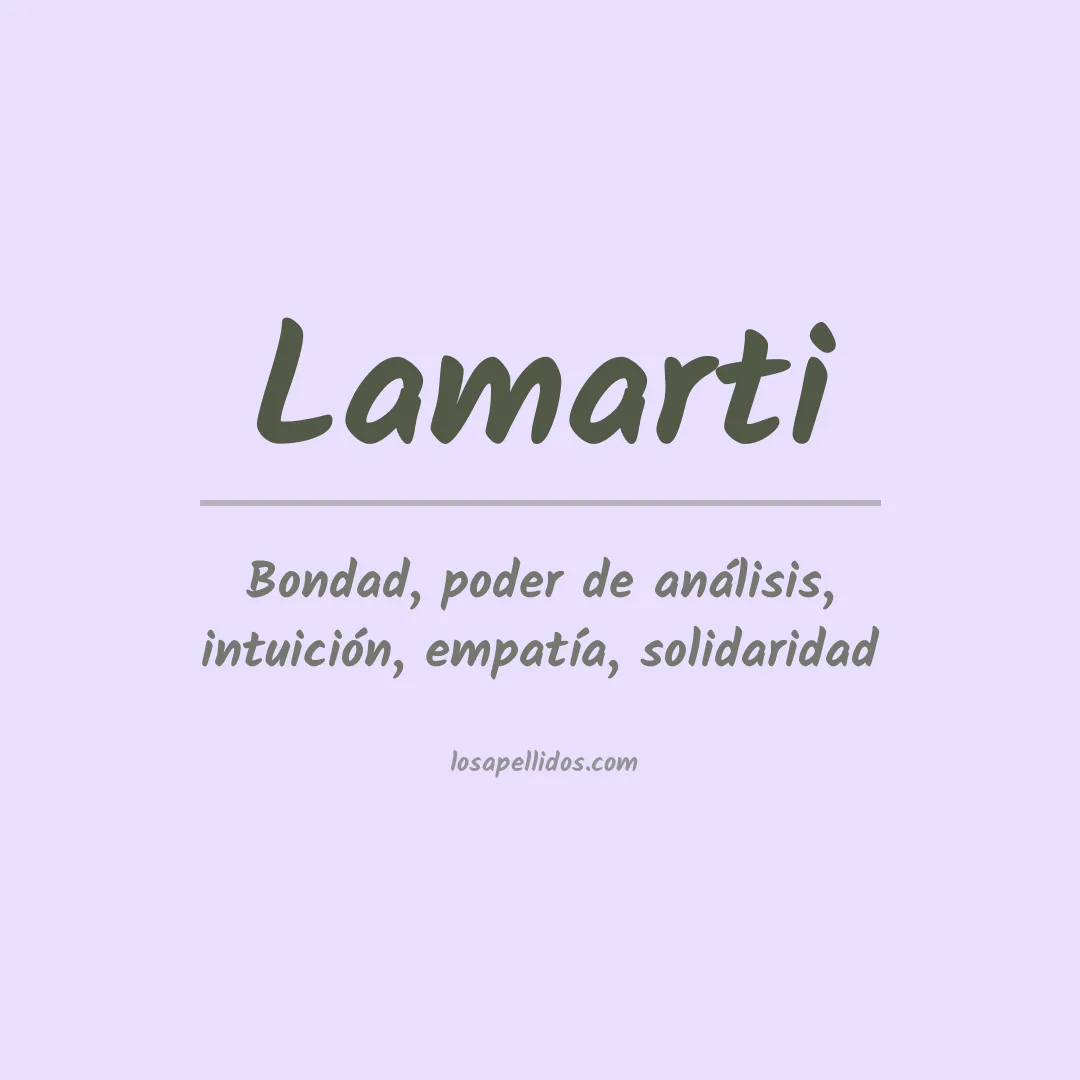 Apellido Lamarti