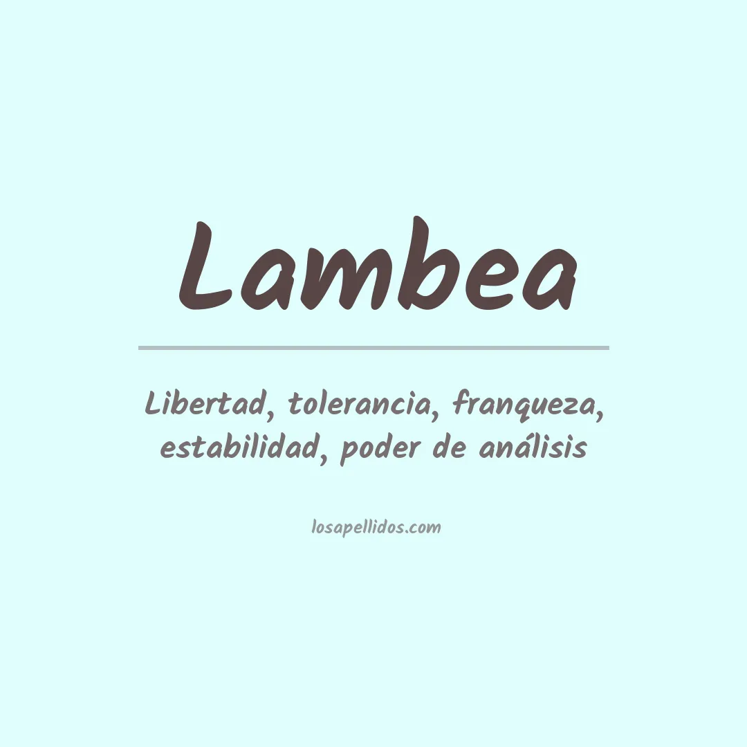 Apellido Lambea