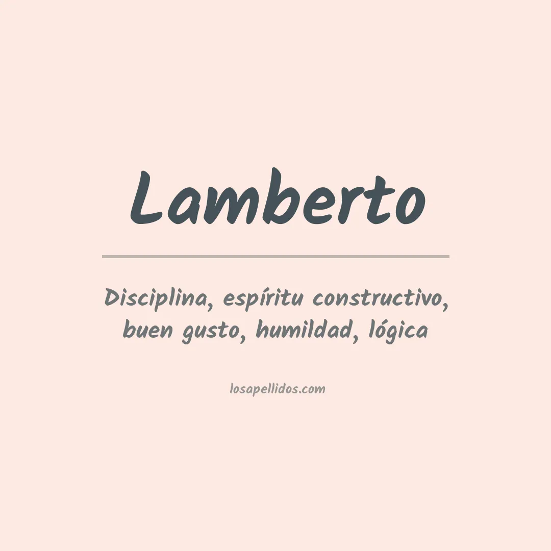 Apellido Lamberto
