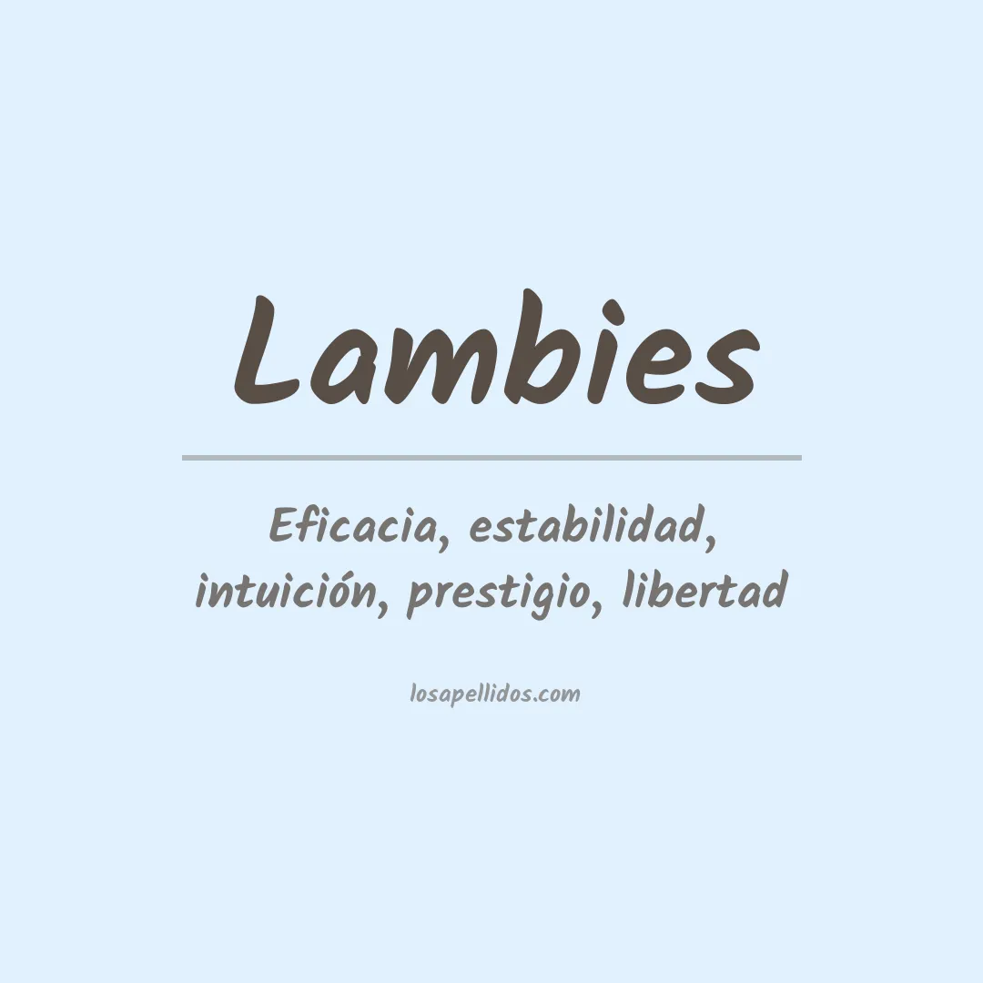 Apellido Lambies