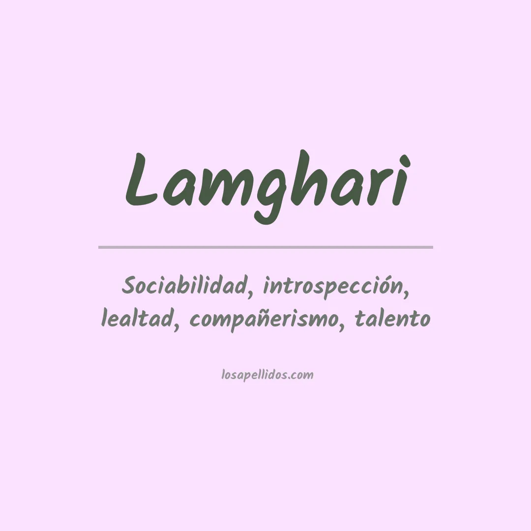 Apellido Lamghari