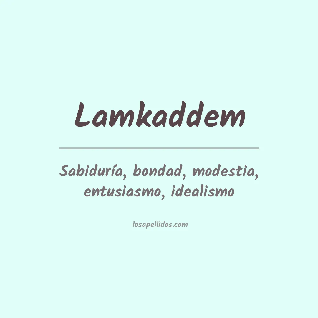 Apellido Lamkaddem