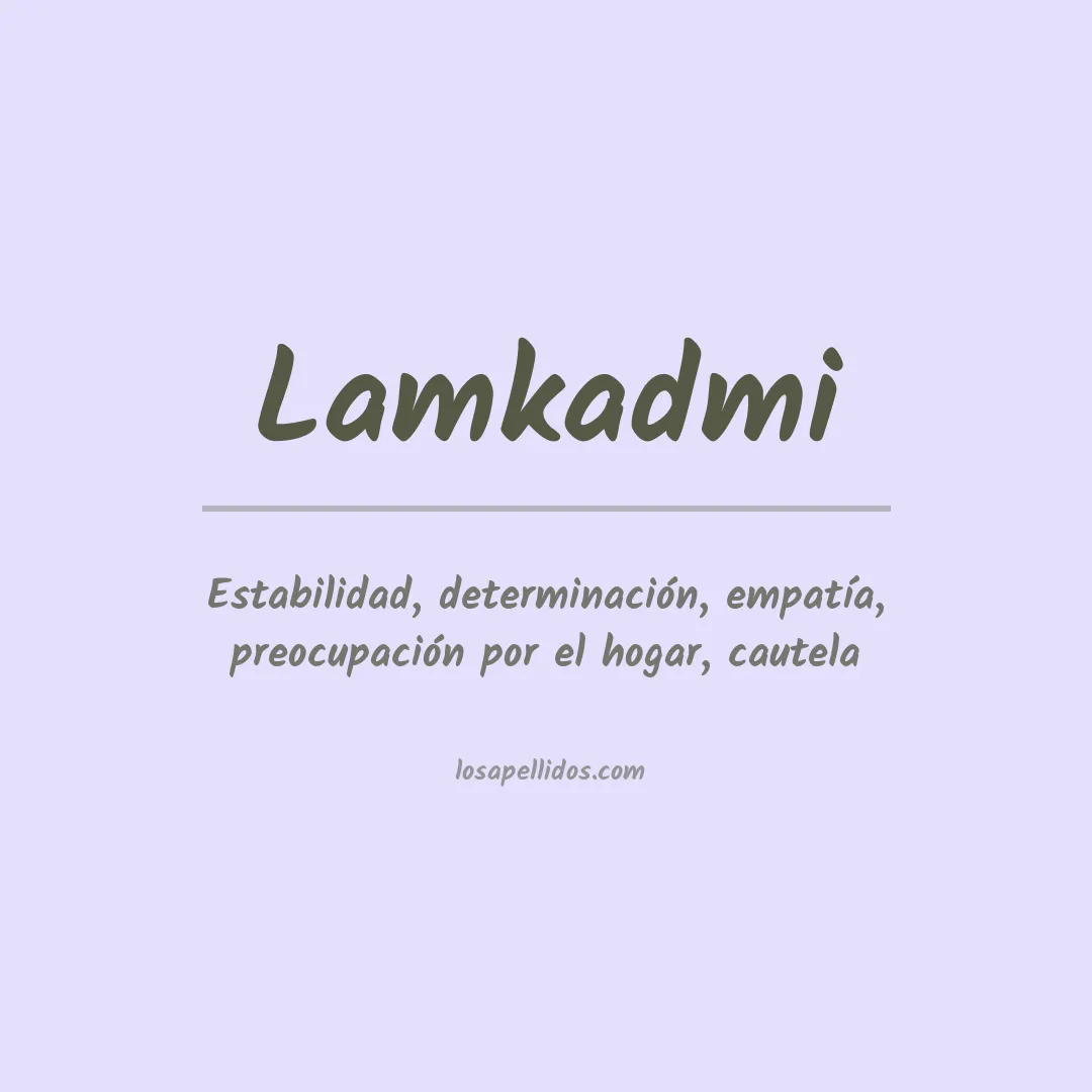 Apellido Lamkadmi