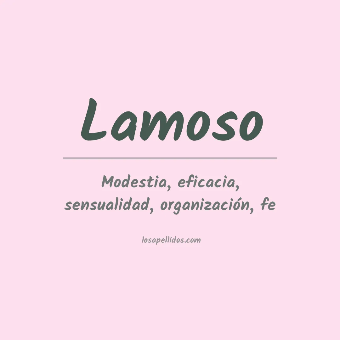 Apellido Lamoso