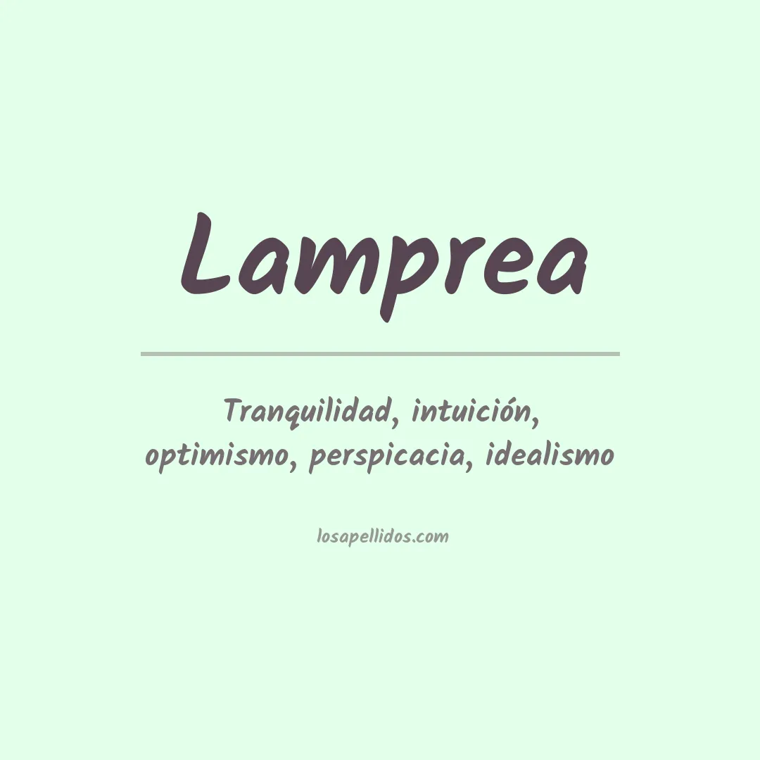 Apellido Lamprea
