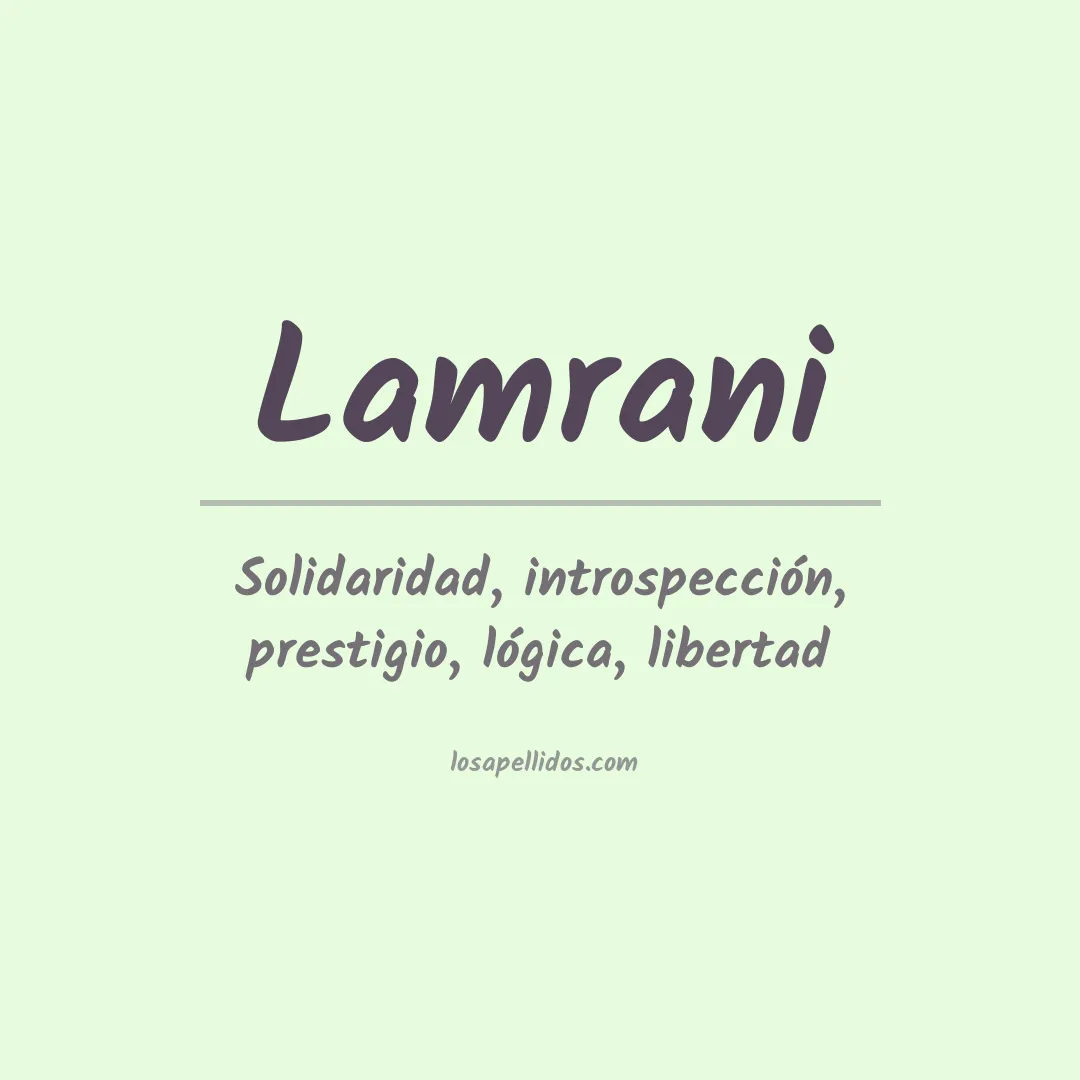 Apellido Lamrani