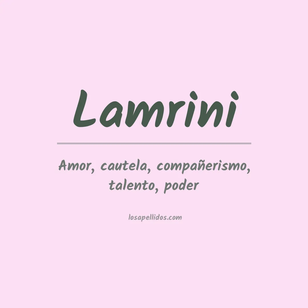 Apellido Lamrini