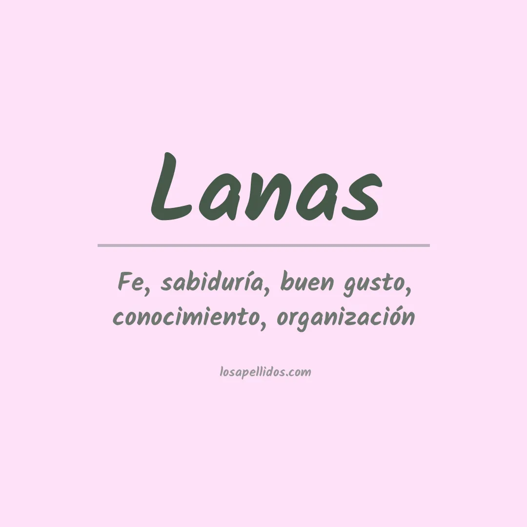 Apellido Lanas