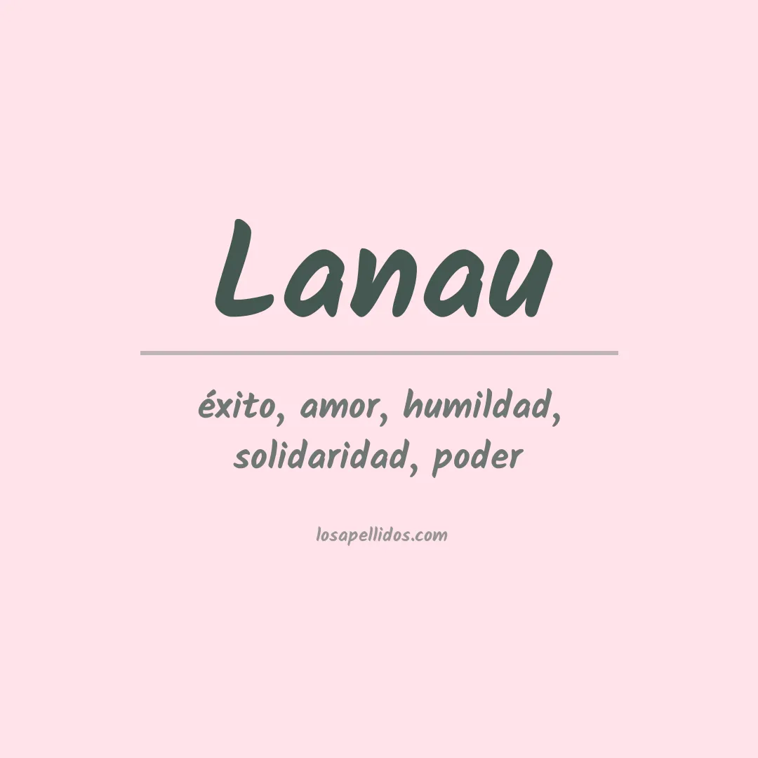 Apellido Lanau