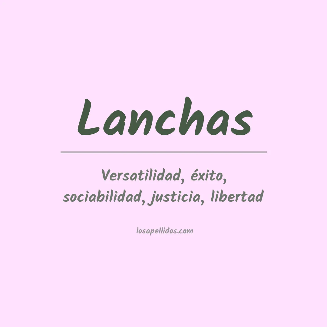 Apellido Lanchas