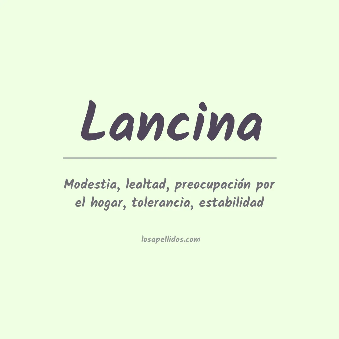 Apellido Lancina