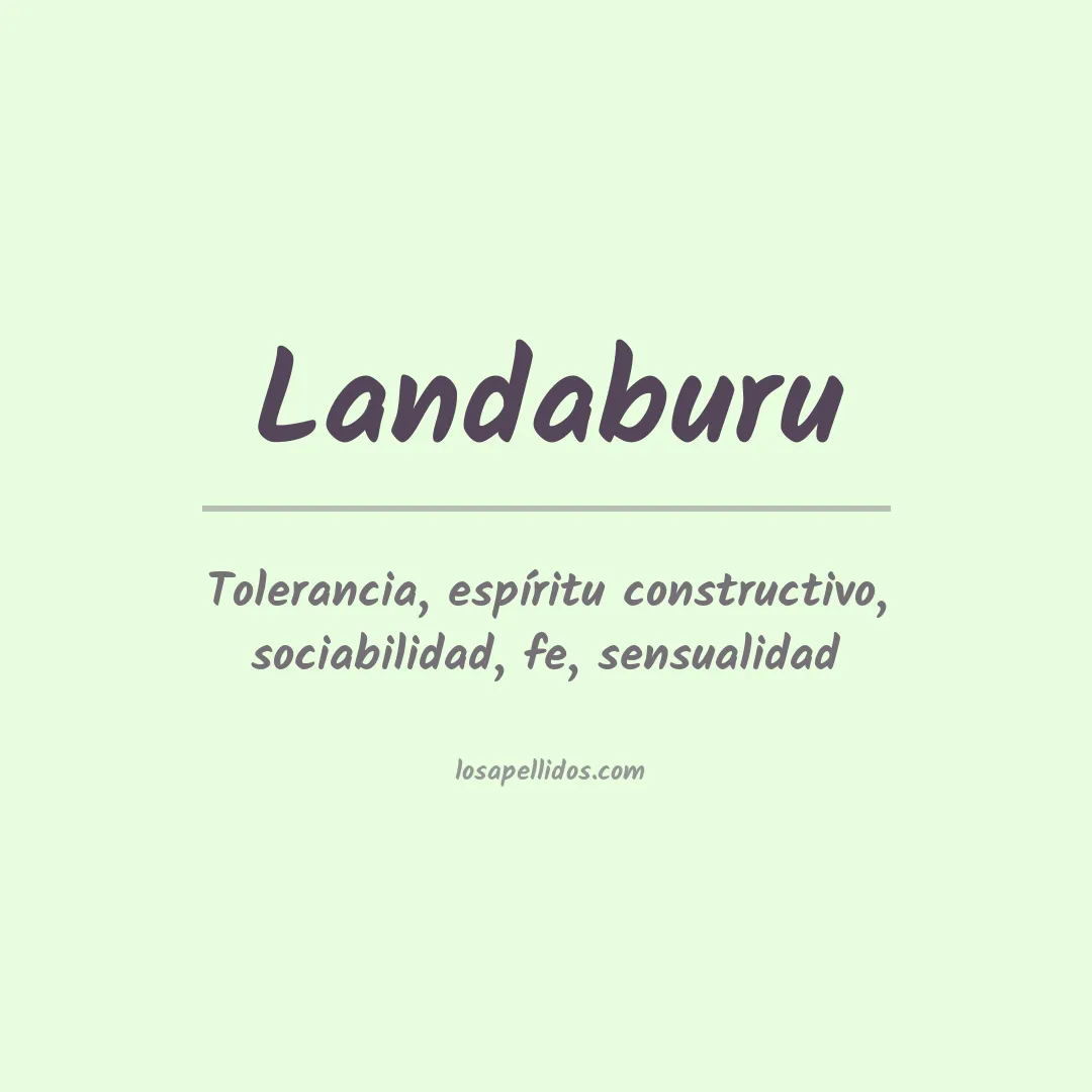 Apellido Landaburu