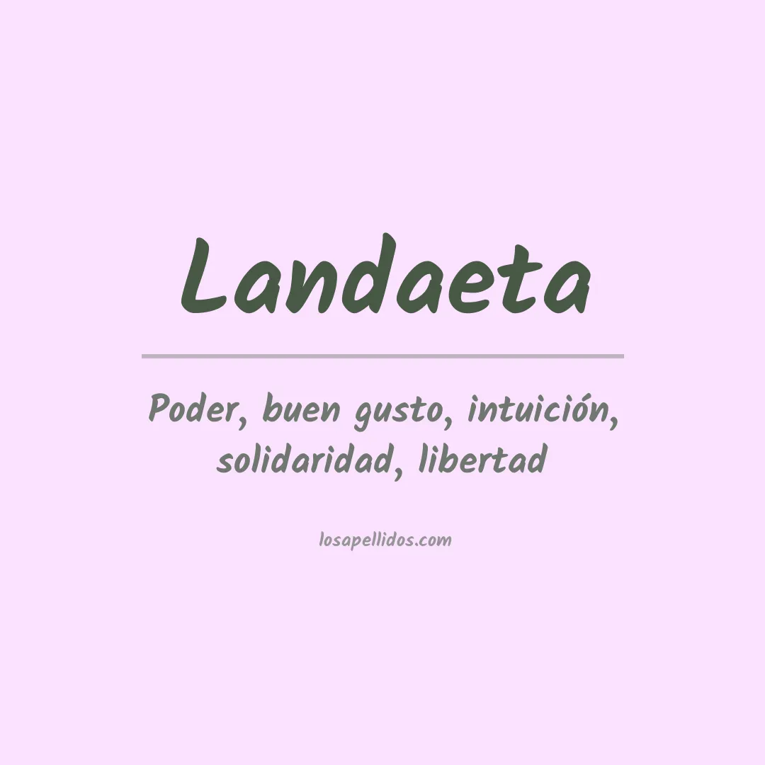 Apellido Landaeta