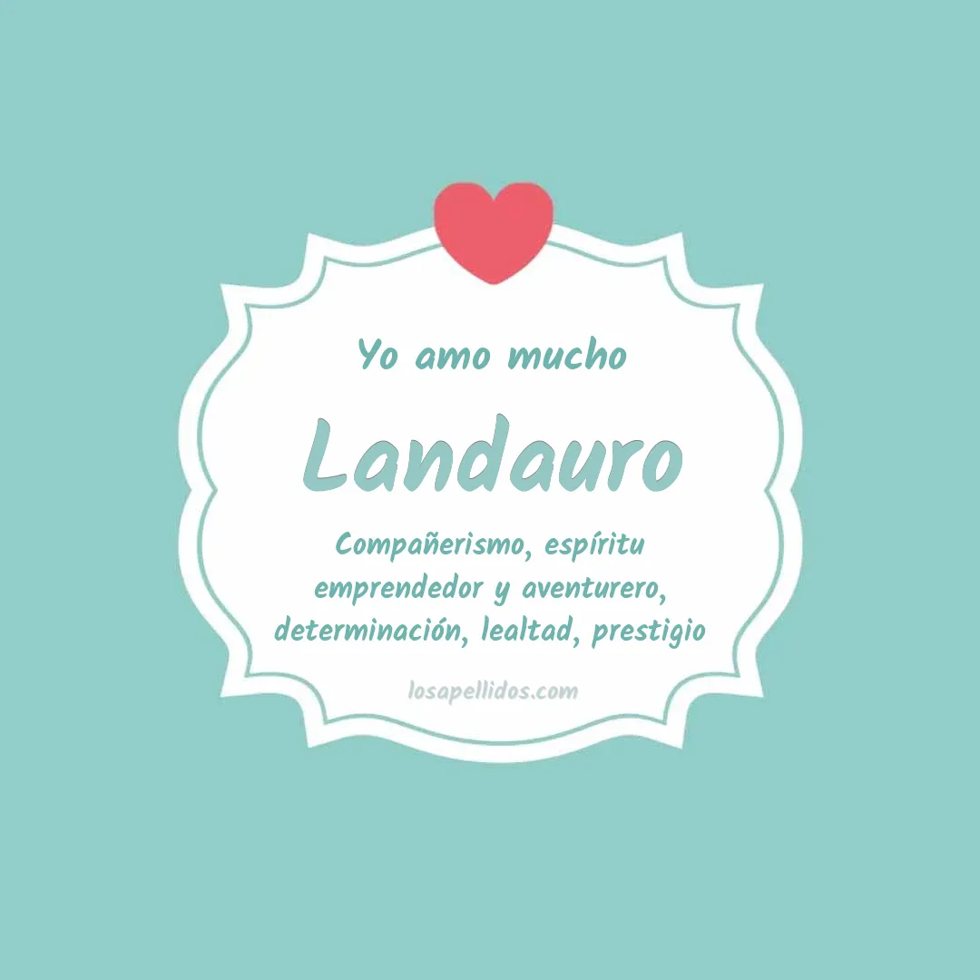 Yo amo mucho Landauro