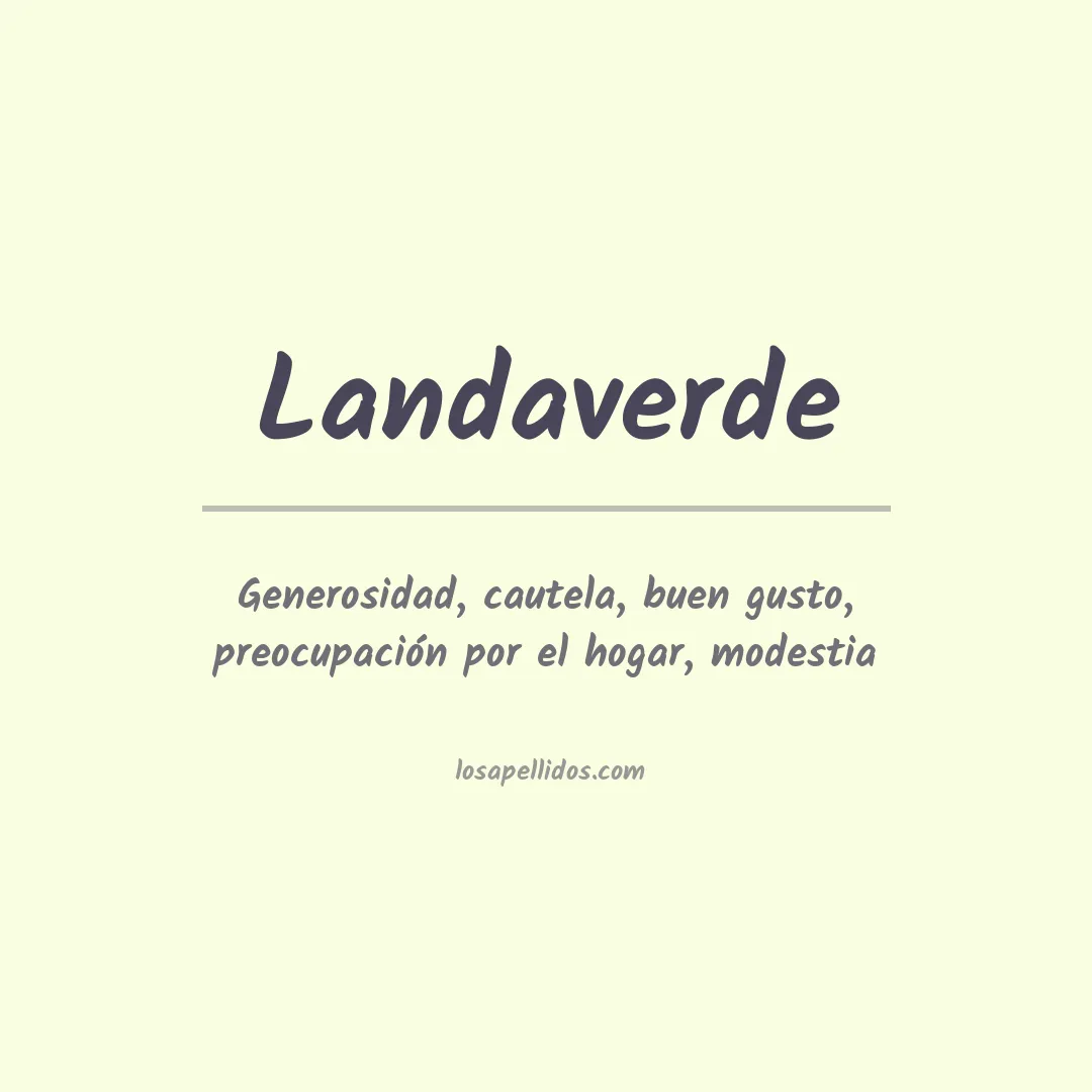 Apellido Landaverde