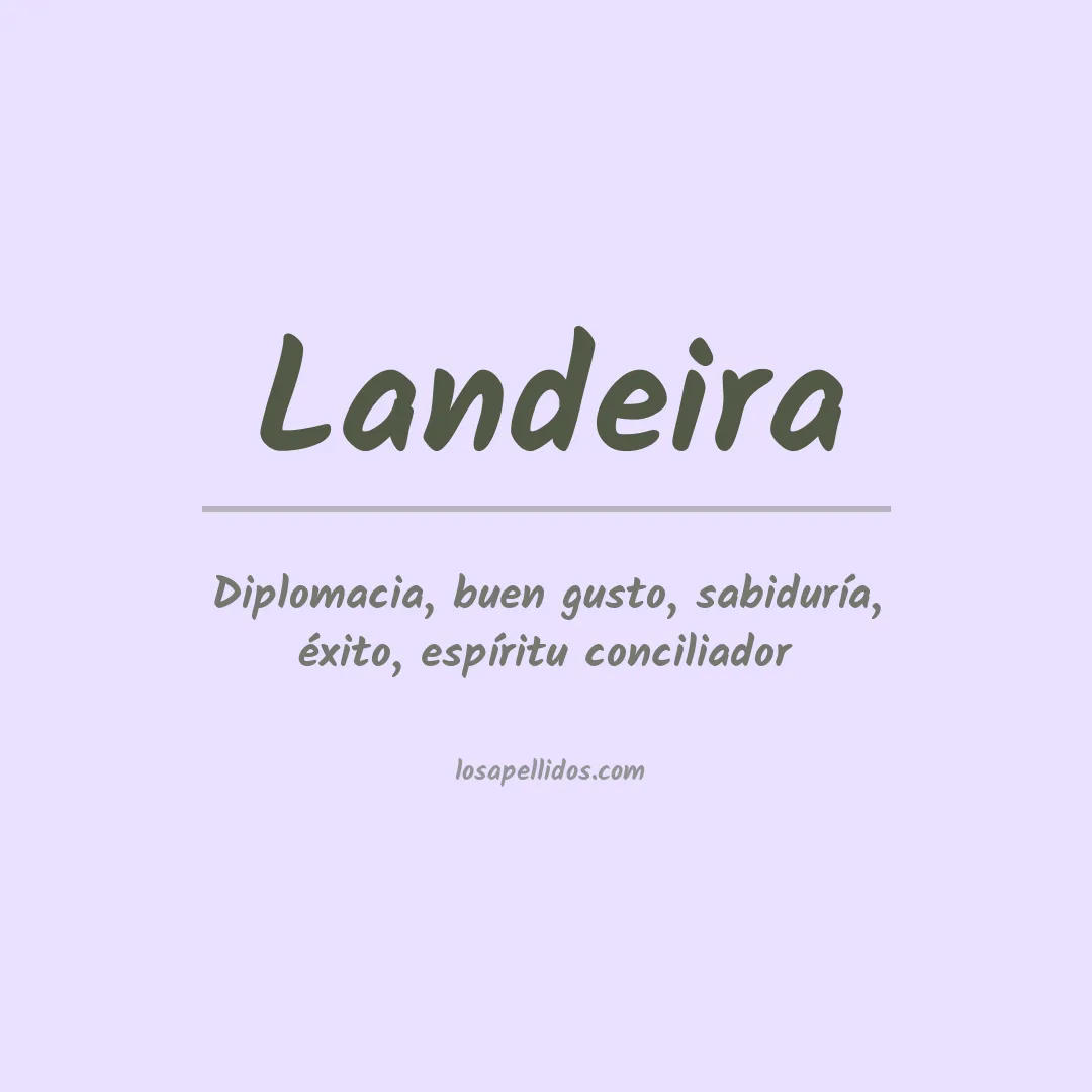 Apellido Landeira
