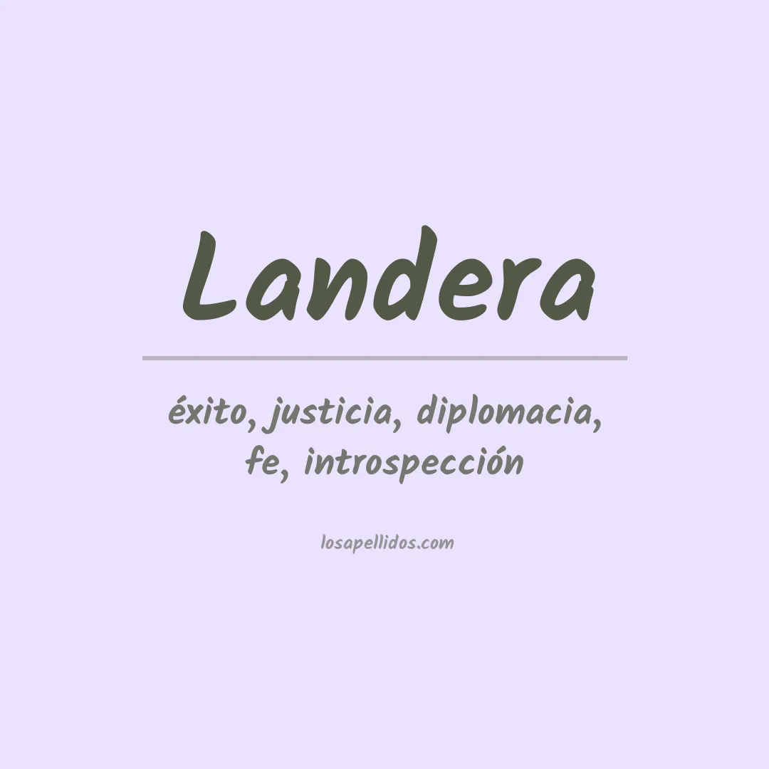 Apellido Landera