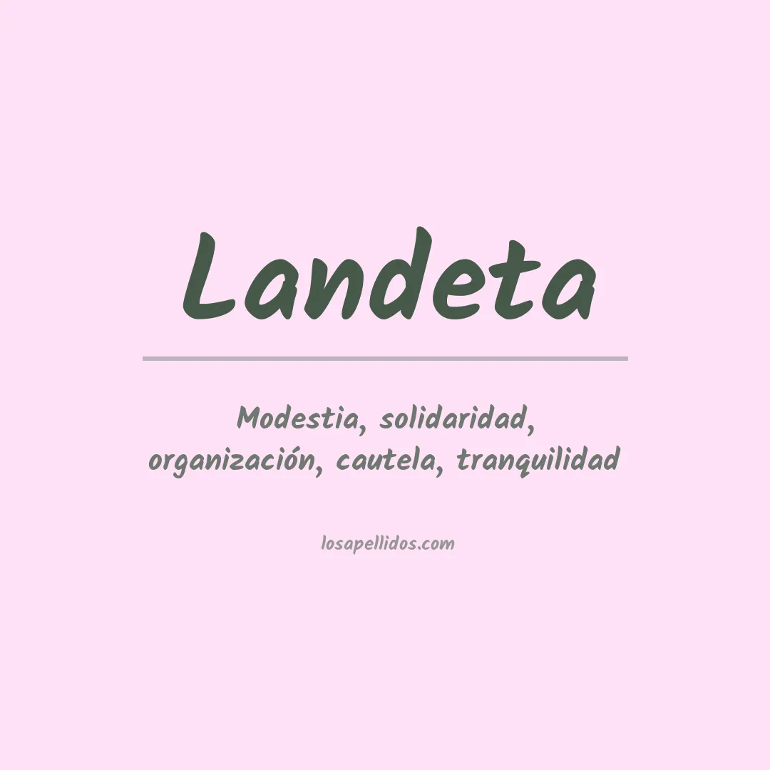 Apellido Landeta