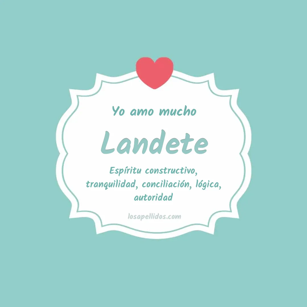 Yo amo mucho Landete