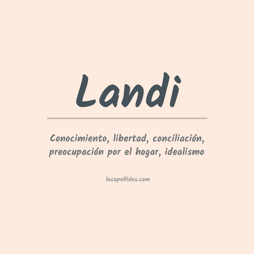 Apellido Landi