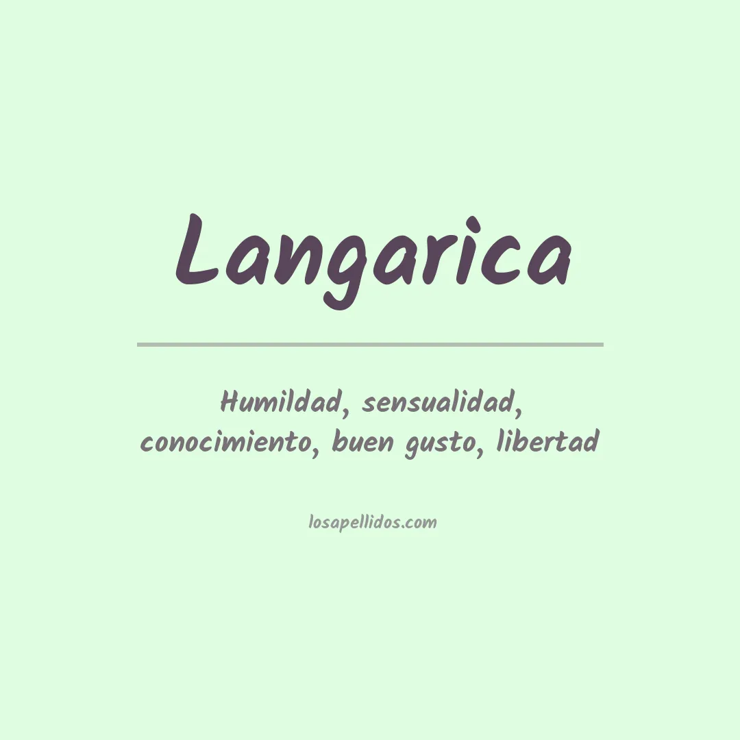 Apellido Langarica