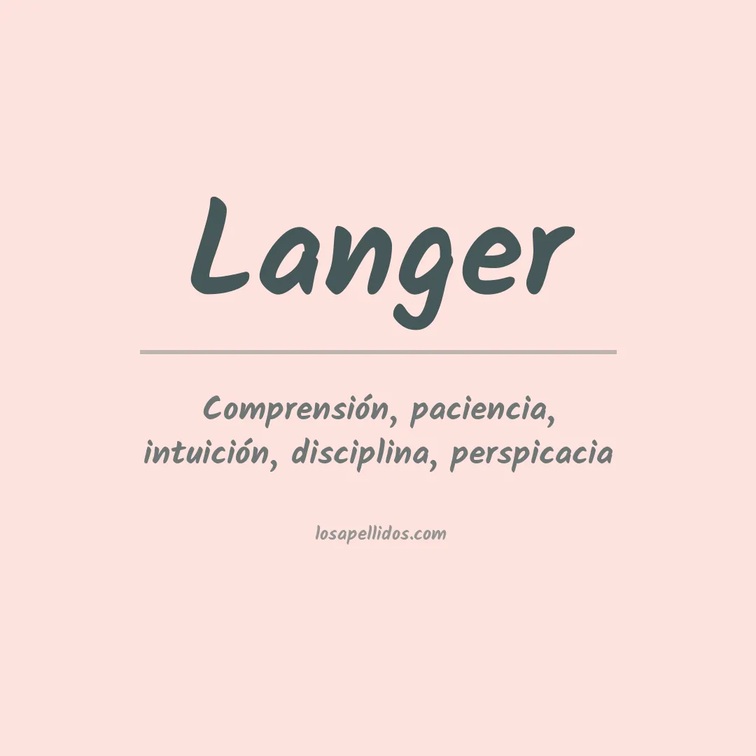 Apellido Langer