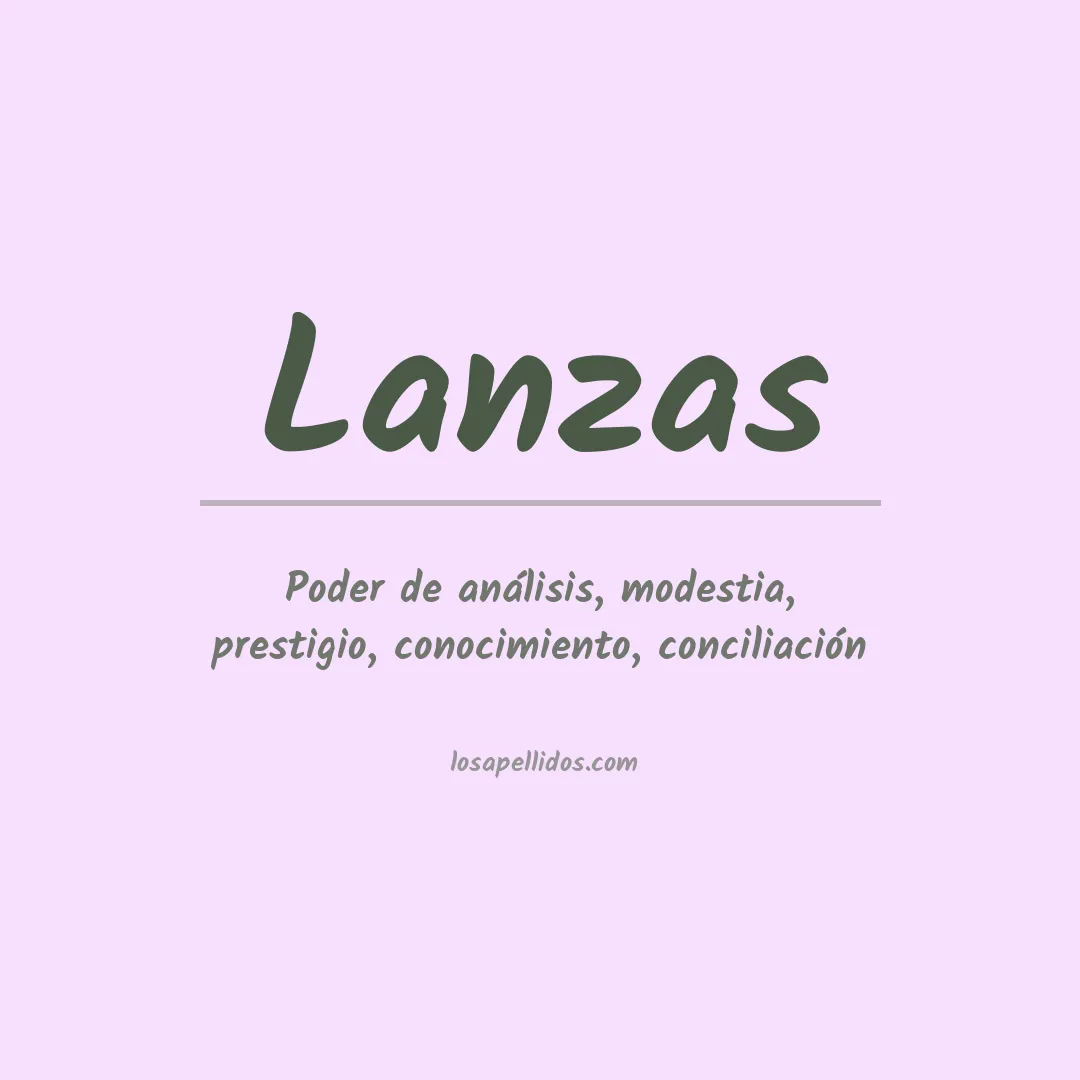 Apellido Lanzas