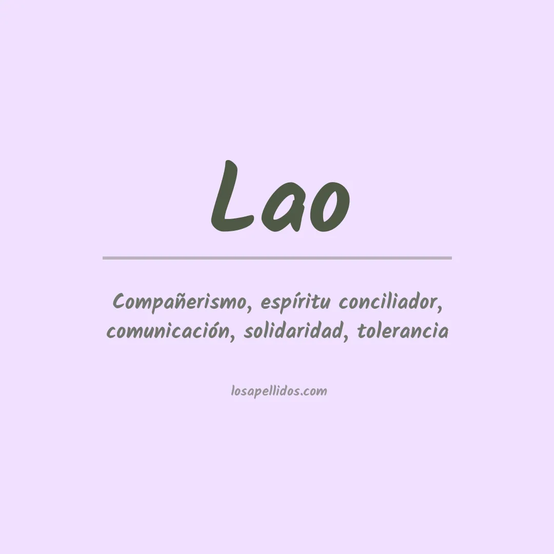Apellido Lao