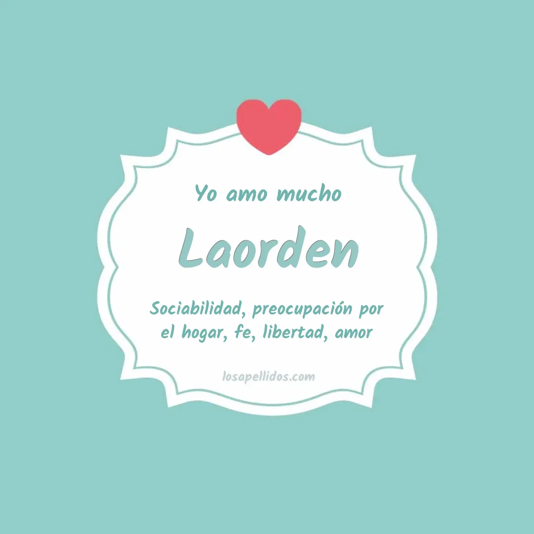 Yo amo mucho Laorden
