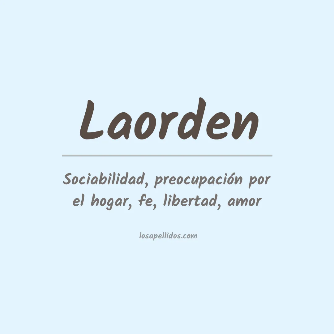 Apellido Laorden