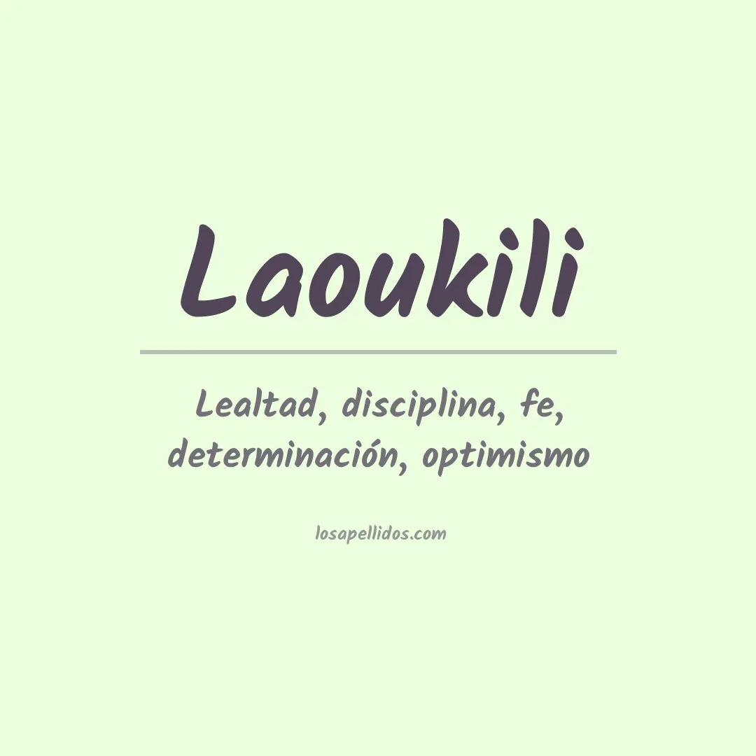 Apellido Laoukili