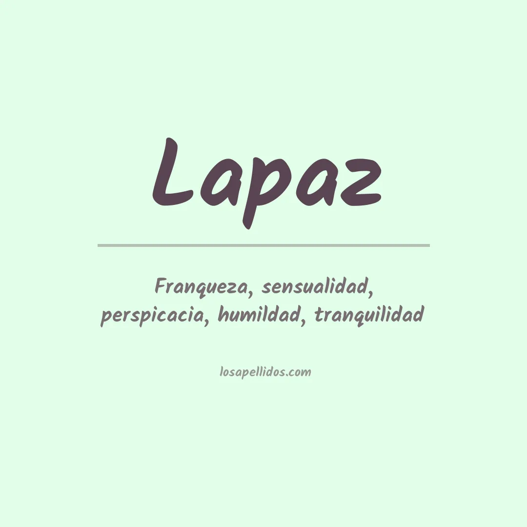Apellido Lapaz